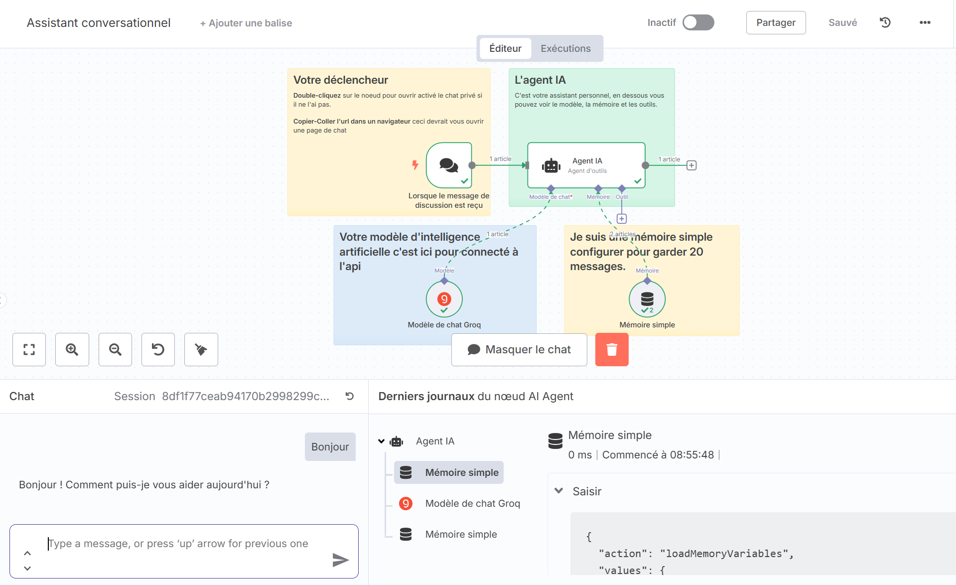 assistant conversationnelle IA